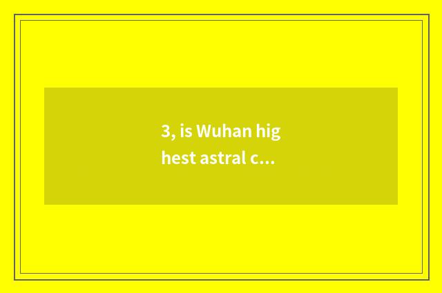 3, is Wuhan highest astral class hotel?