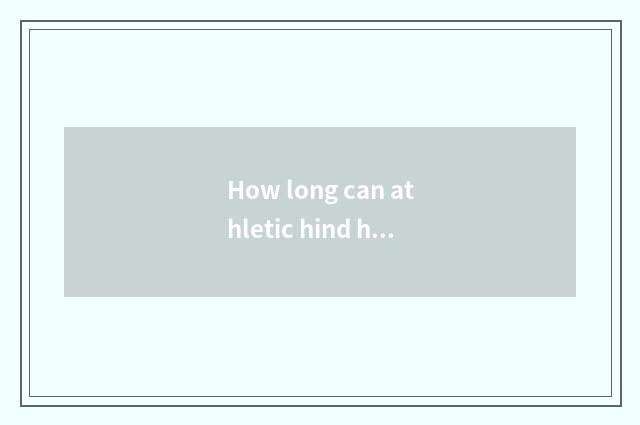 How long can athletic hind have a thing in the evening?
