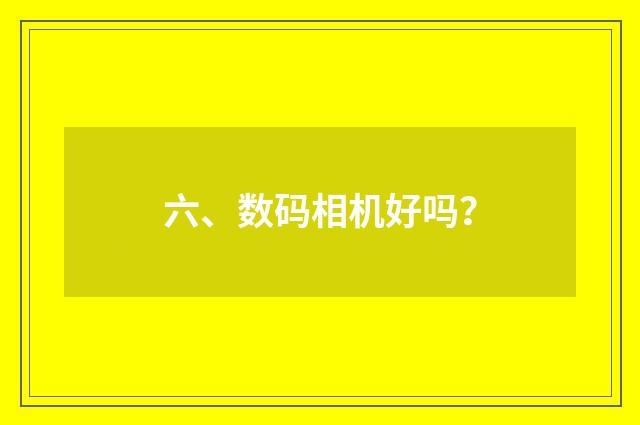 六、数码相机好吗？