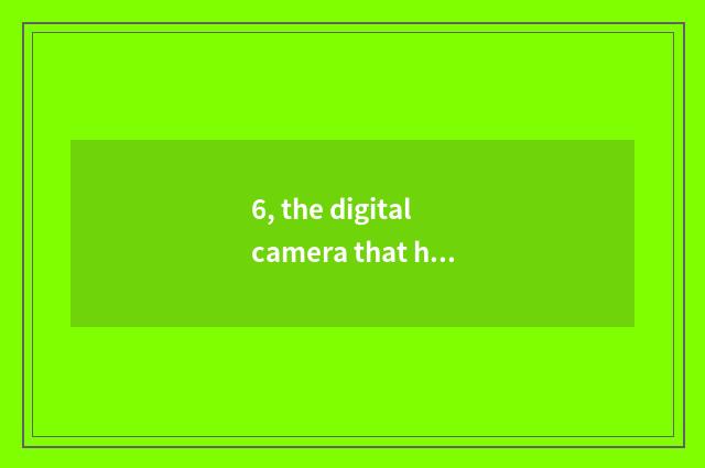 6, the digital camera that how lets there is Wifi function?