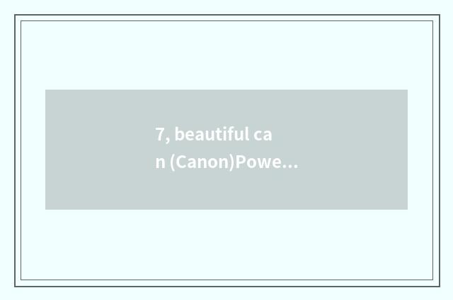 7, beautiful can (Canon)PowerShotA1200 number camera how?