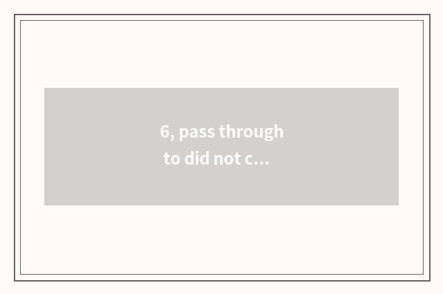 6, pass through to did not come interstellar cate article?