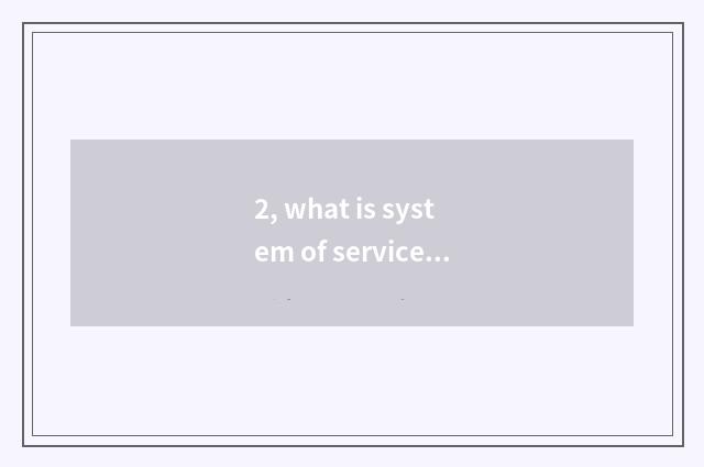 2, what is system of service of mental health big data?