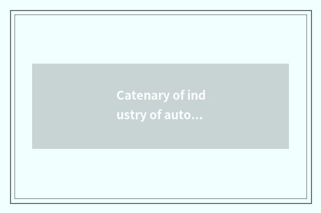 Catenary of industry of automobile of new energy resources?