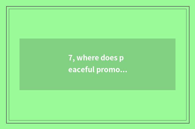 7, where does peaceful promote to pet dog sells?