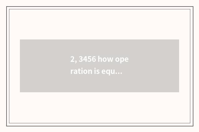 2, 3456 how operation is equal to 24?