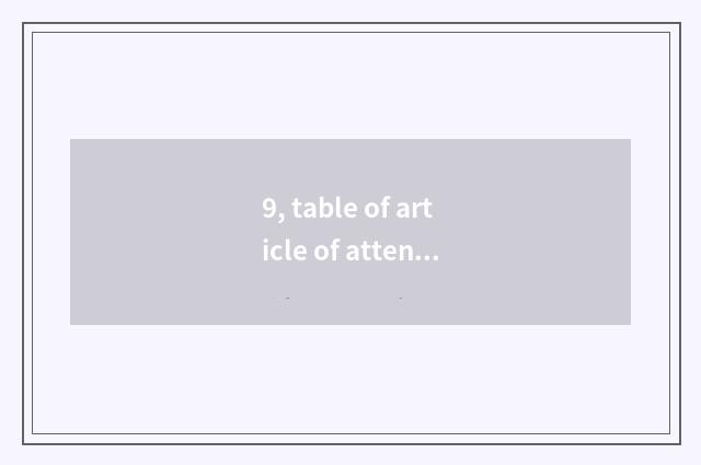 9, table of article of attention student mental health?