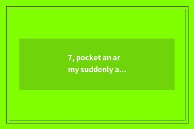 7, pocket an army suddenly appearing from nowhere are 2023 civilian heroes optim