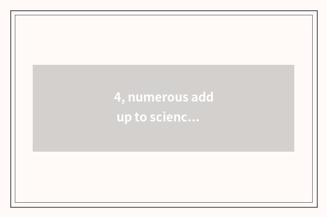 4, numerous add up to science and technology what to board belong to piece?