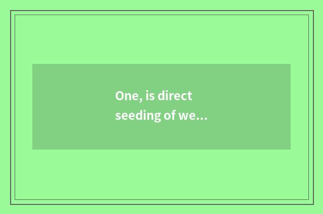 One, is direct seeding of well-informed finance and economics online watch?