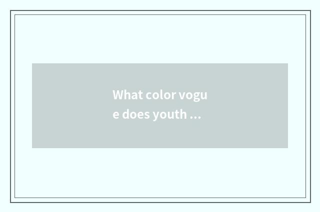 What color vogue does youth saddle cover?