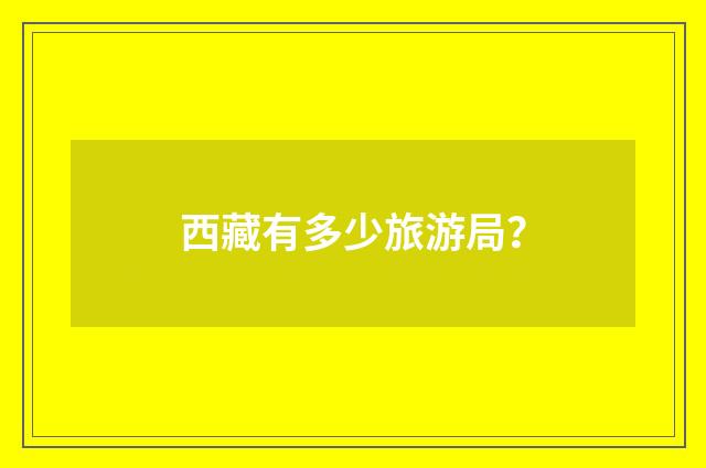 西藏有多少旅游局？