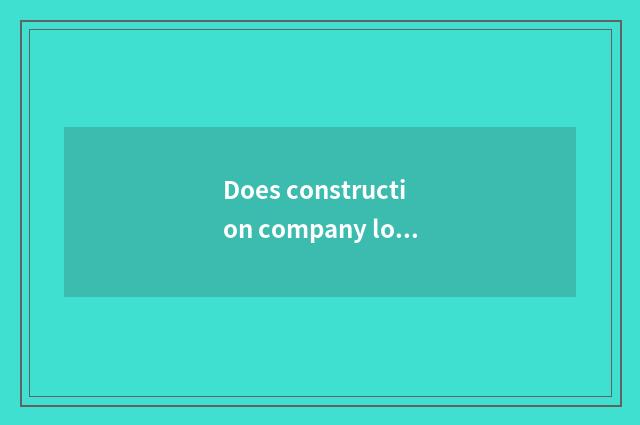 Does construction company lower this synergism plan?