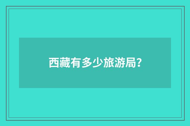 西藏有多少旅游局？