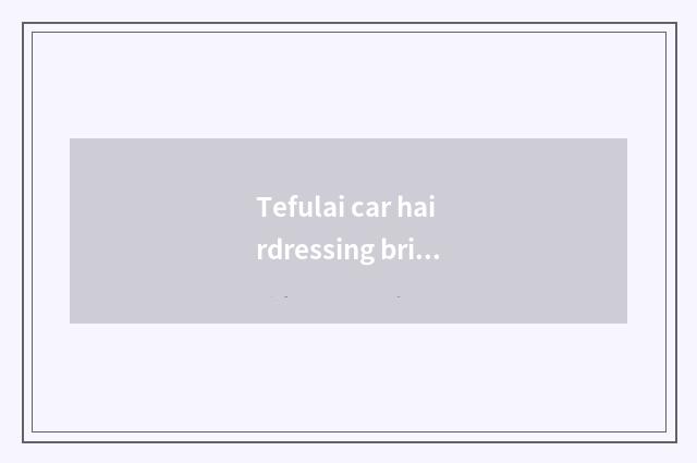 Tefulai car hairdressing brief introduction