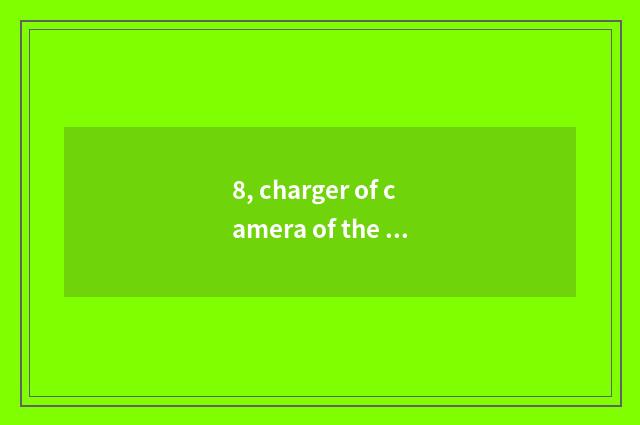 8, charger of camera of the number below the pine?
