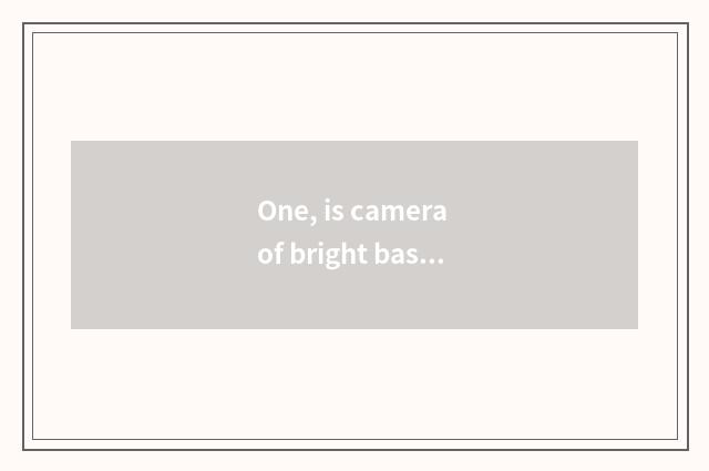 One, is camera of bright base code all model?
