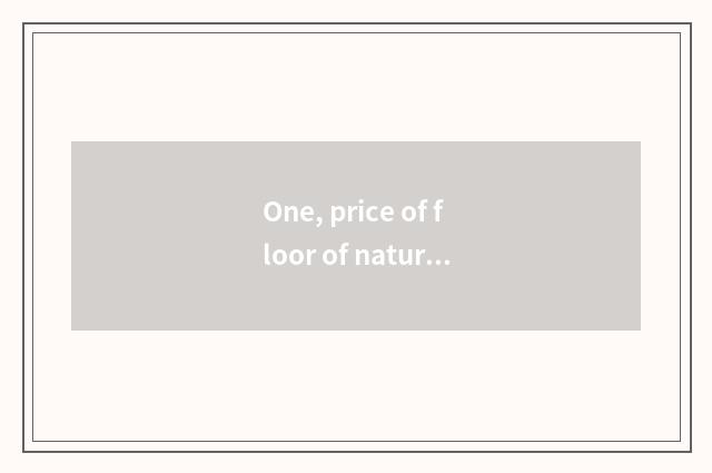 One, price of floor of nature real wood?