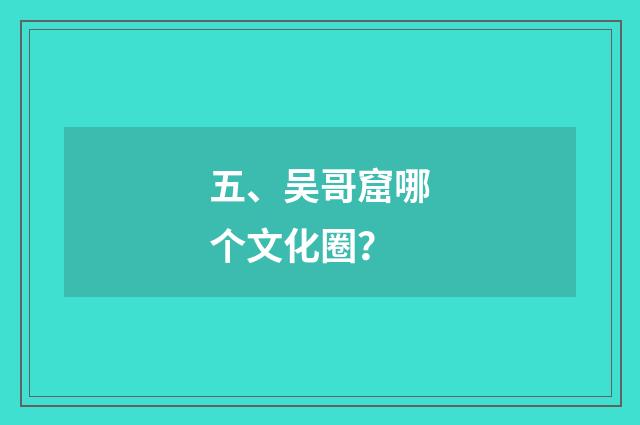 五、吴哥窟哪个文化圈？