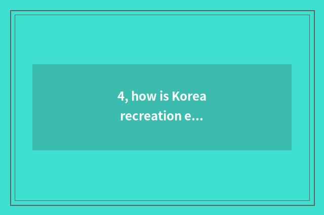 4, how is Korea recreation encircles the ethos that signs servile agreement form