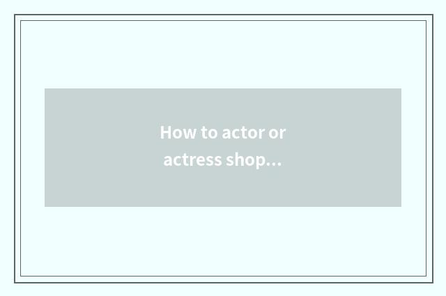 How to actor or actress shopping TV shops to return money?