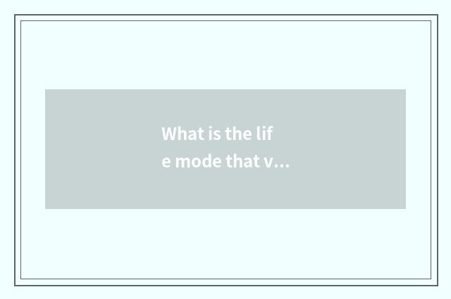 What is the life mode that vogue amounts to a person?