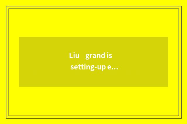 Liu grand is setting-up exercise belonged to there is oxygen or do not have o
