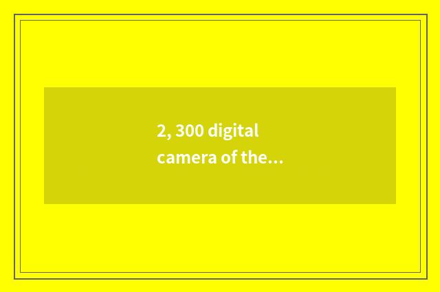 2, 300 digital camera of the left and right sides?