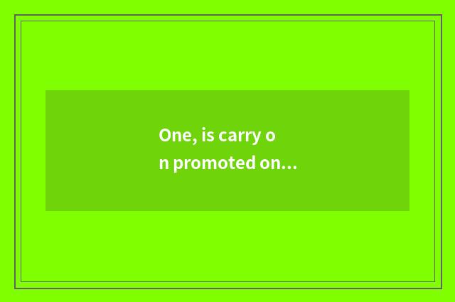 One, is carry on promoted on anxiety cate of 10 big characteristic?