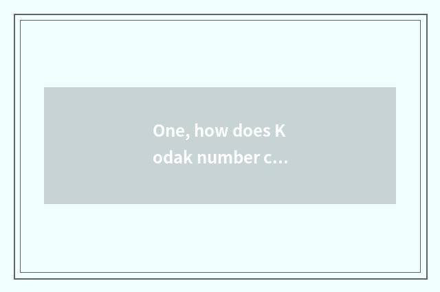 One, how does Kodak number camera switch on the mobile phone?