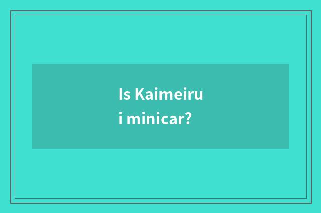 Is Kaimeirui minicar?