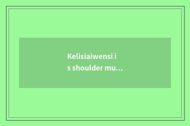 Kelisiaiwensi is shoulder much wider?