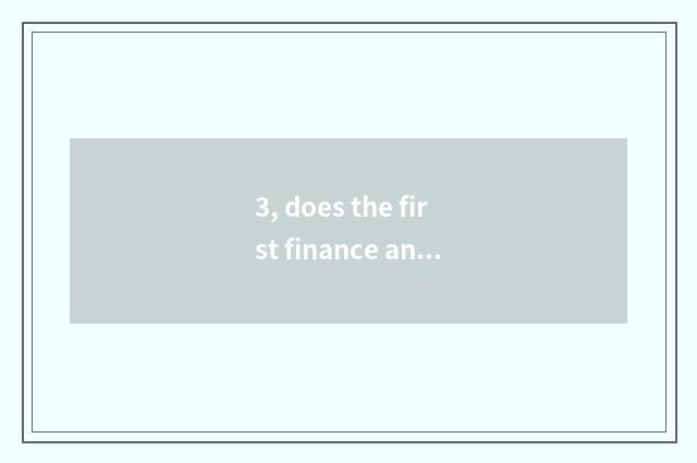 3, does the first finance and economics chair Li Ting to which direct a program 