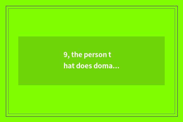 9, the person that does domain of high grade finance and economics create today'