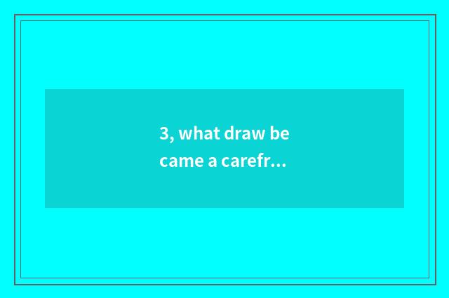 3, what draw became a carefree and extensive nature landscape?