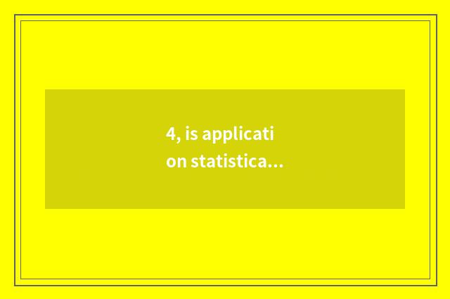4, is application statistical teach with elementary school which good?