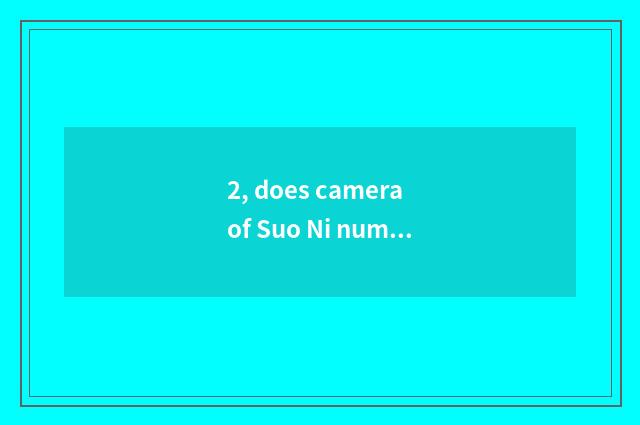 2, does camera of Suo Ni number have 80 times scorch?