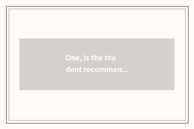 One, is the student recommended with digital camera?