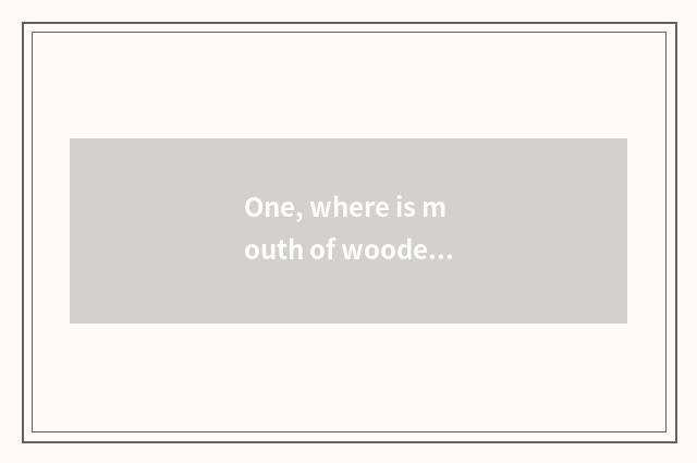 One, where is mouth of wooden door strip of land between hills?