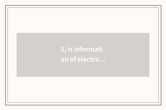 5, is information of electron of university of Beijing science and technology ta