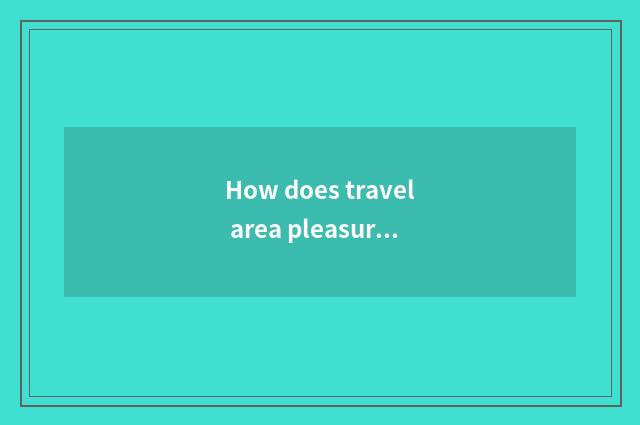 How does travel area pleasure boat apply for?