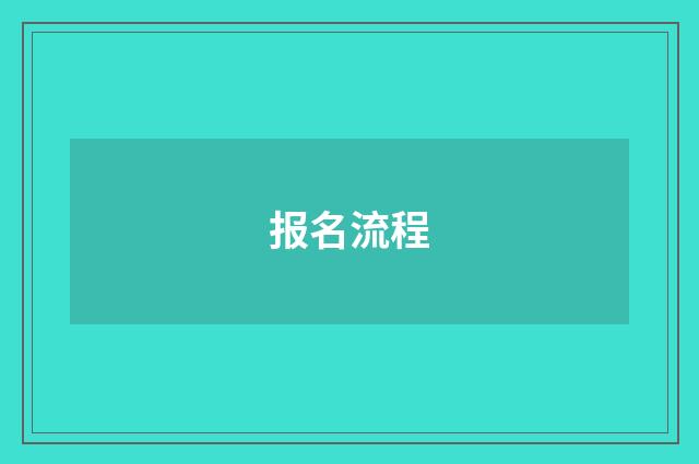 报名流程
