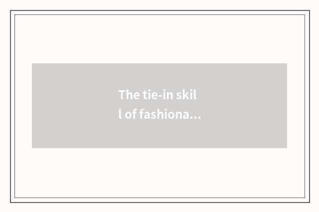 The tie-in skill of fashionable beauty shoe