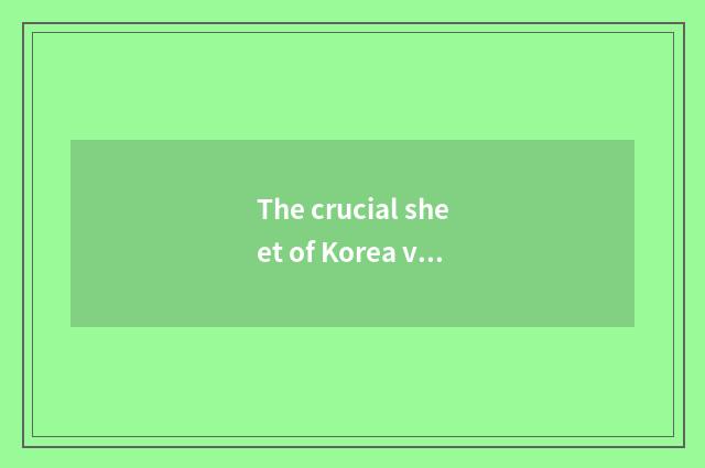 The crucial sheet of Korea vogue female outfit is tasted