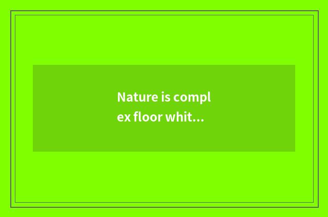 Nature is complex floor white: The household of elegant vogue decorates a choice
