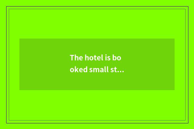 The hotel is booked small stick person