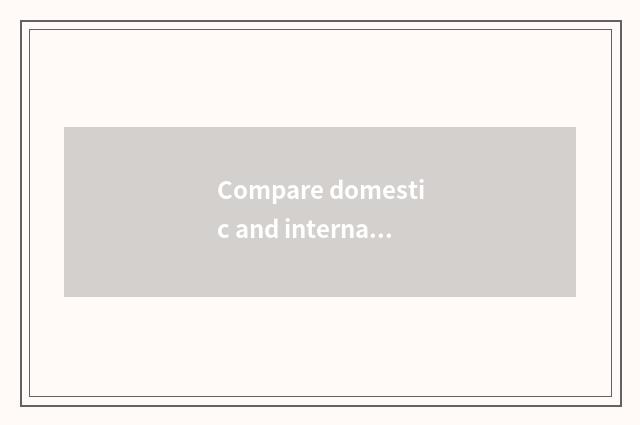 Compare domestic and internationally what university of southwest finance and ec
