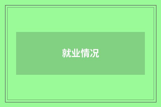 就业情况