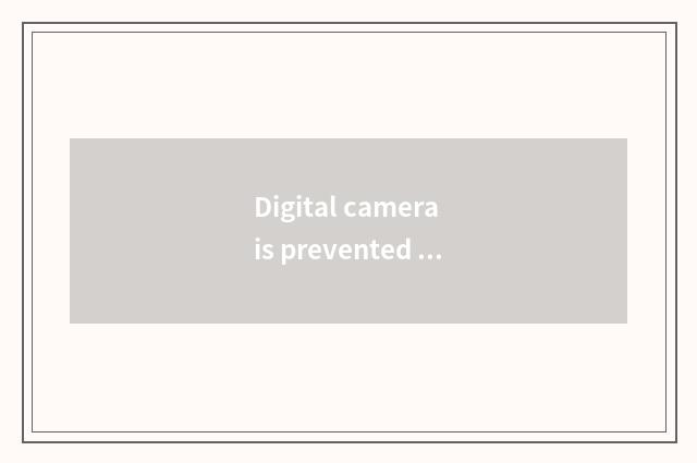 Digital camera is prevented shake a technology analytic