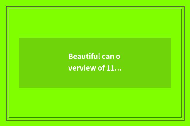 Beautiful can overview of 110 numbers camera